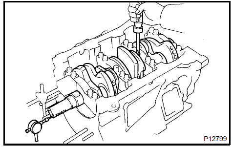 Inspect crankshaft thrust clearance