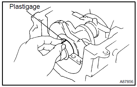 i. Install the 4 main bearing caps.