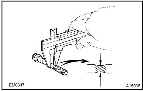 Inspect connecting rod bolt