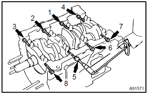 43. INSTALL PISTON SUB−ASSY W/CONNECTING ROD