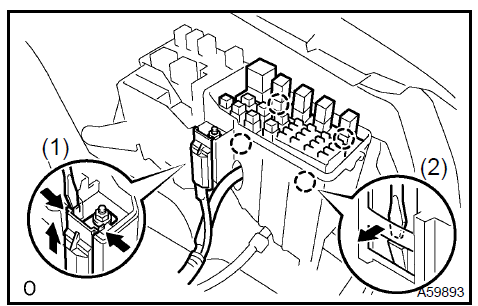 3. Disconnect the connectors.