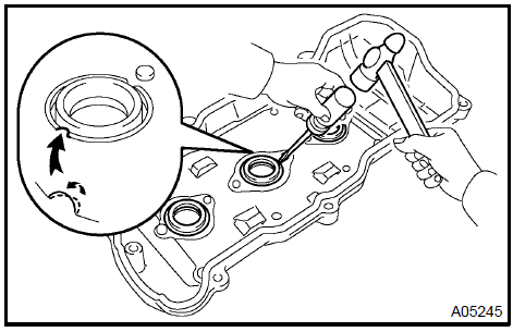 c. Using needle−nose pliers, pry out the gasket.