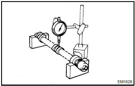 b. Inspect the cam lobes.