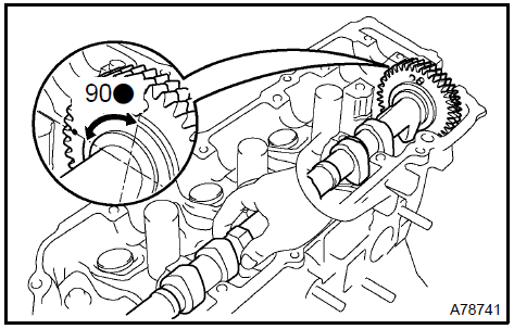 d. Install the oil seal to the camshaft.