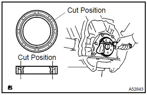 Remove engine rear oil seal