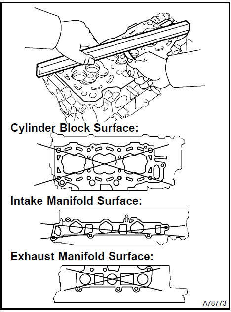 10. INSPECT CYLINDER HEAD FOR CRACKS