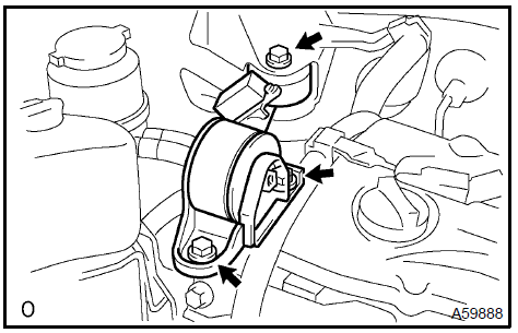 Install engine moving control rod W/bracket