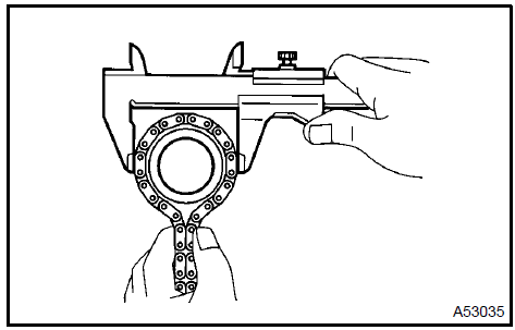 Inspect oil pump drive sprocket