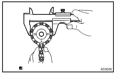 Inspect oil pump driven sprocket