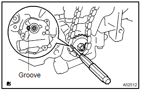 i. Rotate the crankshaft counterclockwise by 90 , and align