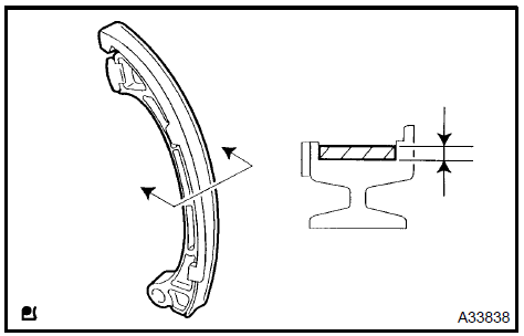  Inspect chain tensioner slipper