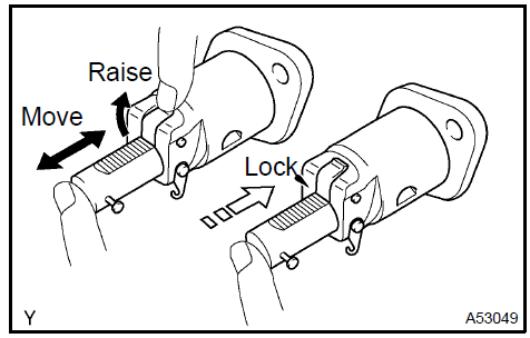 Inspect chain tensioner assy No.1