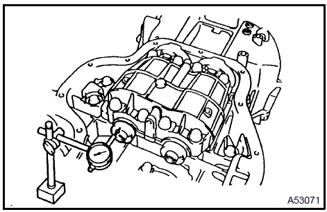 Inspect balanceshaft thrust clearance