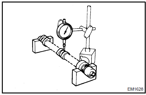 b. Using a micrometer, measure the cam lobe height.