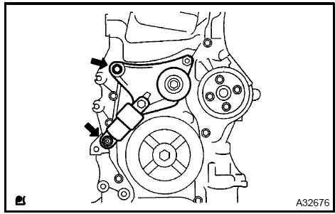 Install v-ribbed belt tensioner assy