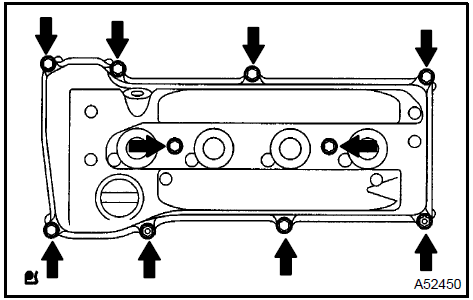 Remove cylinder head cover sub-assy