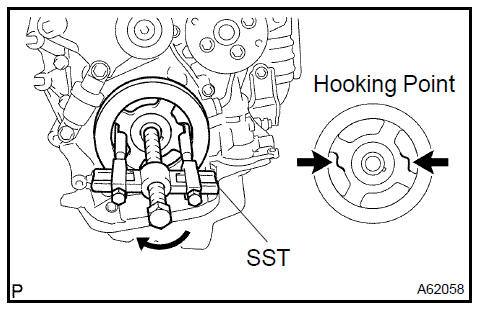 10. REMOVE CHAIN TENSIONER ASSY No.1