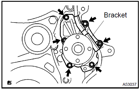 Remove water pump assy